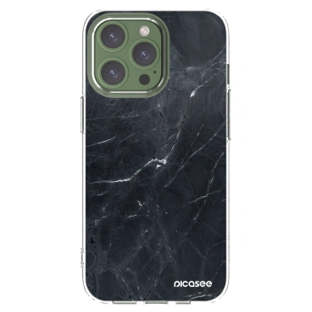 Picasee átlátszó szilikon tok az alábbi mobiltelefonokra Apple iPhone 13 Pro - Black marble
