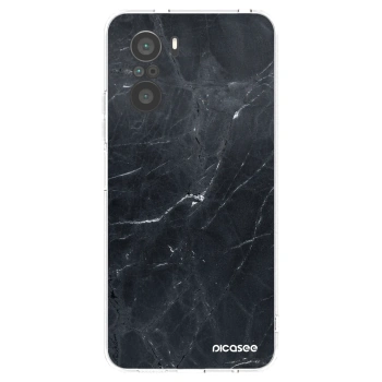 Picasee átlátszó szilikon tok az alábbi mobiltelefonokra Xiaomi Poco F3 - Black marble