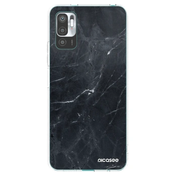 Picasee átlátszó szilikon tok az alábbi mobiltelefonokra Xiaomi Redmi Note 10 5G - Black marble