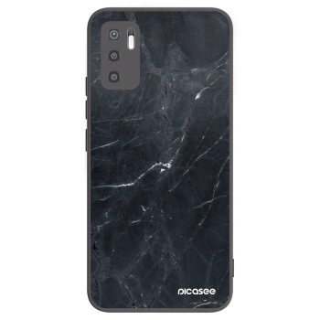 Picasee fekete szilikon tok az alábbi mobiltelefonokra Xiaomi Redmi Note 10 5G - Black marble