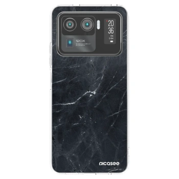 Picasee átlátszó szilikon tok az alábbi mobiltelefonokra Xiaomi Mi 11 Ultra - Black marble