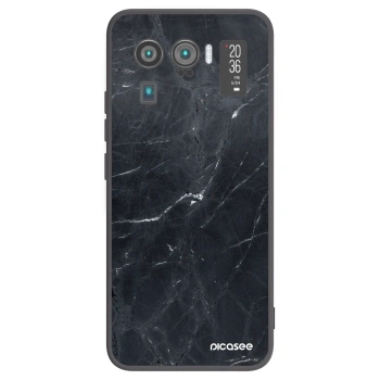 Picasee fekete szilikon tok az alábbi mobiltelefonokra Xiaomi Mi 11 Ultra - Black marble
