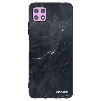 Picasee fekete szilikon tok az alábbi mobiltelefonokra Samsung Galaxy A22 A226B 5G - Black marble