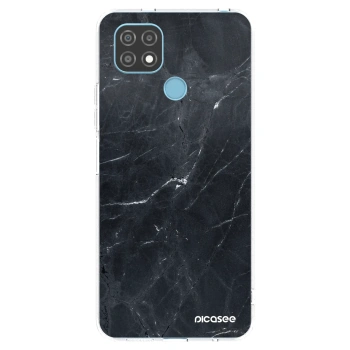 Picasee átlátszó szilikon tok az alábbi mobiltelefonokra Realme C21 - Black marble