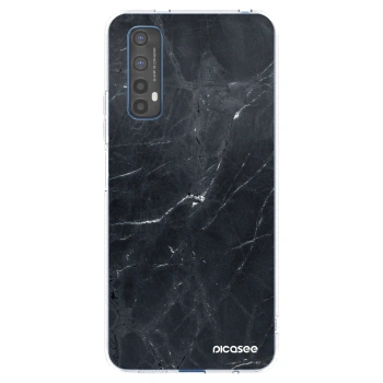 Picasee átlátszó szilikon tok az alábbi mobiltelefonokra Realme 7 - Black marble