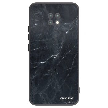 Picasee fekete szilikon tok az alábbi mobiltelefonokra Xiaomi Redmi Note 9T - Black marble