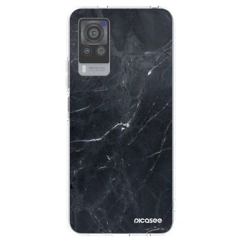 Picasee átlátszó szilikon tok az alábbi mobiltelefonokra Vivo X60 Pro 5G - Black marble