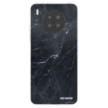 Picasee átlátszó szilikon tok az alábbi mobiltelefonokra Huawei Nova 8i - Black marble