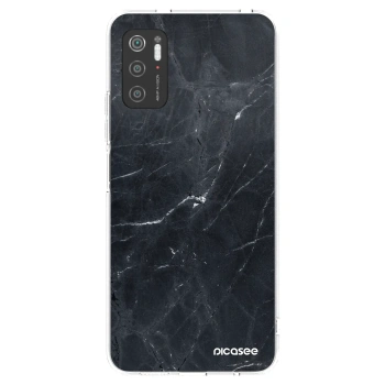 Picasee átlátszó szilikon tok az alábbi mobiltelefonokra Xiaomi Poco M3 Pro 5G - Black marble