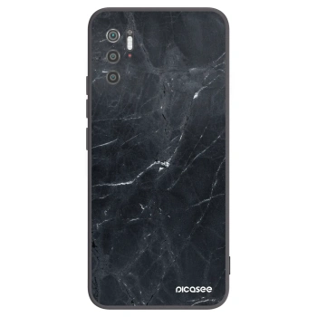 Picasee fekete szilikon tok az alábbi mobiltelefonokra Xiaomi Poco M3 Pro 5G - Black marble