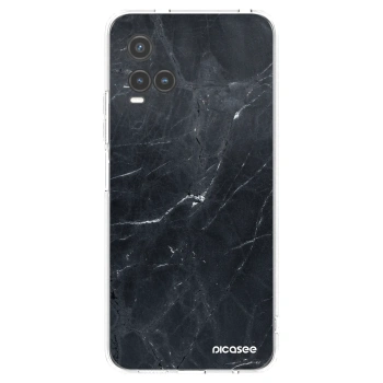 Picasee átlátszó szilikon tok az alábbi mobiltelefonokra Vivo Y33s - Black marble