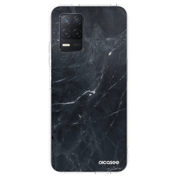 Picasee átlátszó szilikon tok az alábbi mobiltelefonokra Realme 8 5G - Black marble