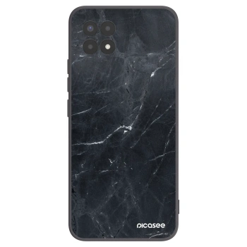Picasee fekete szilikon tok az alábbi mobiltelefonokra Realme 8i - Black marble