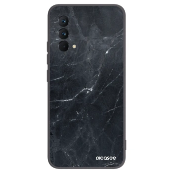 Picasee fekete szilikon tok az alábbi mobiltelefonokra Realme GT Master Edition 5G - Black marble
