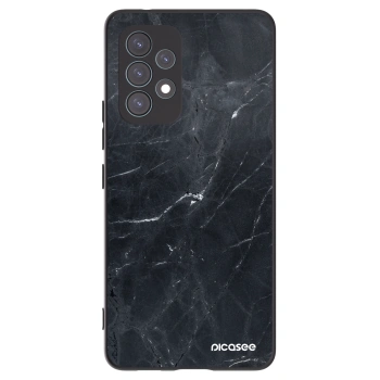 Picasee fekete szilikon tok az alábbi mobiltelefonokra Samsung Galaxy A53 5G A536 - Black marble