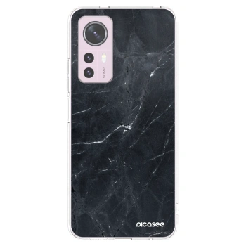 Picasee átlátszó szilikon tok az alábbi mobiltelefonokra Xiaomi 12 - Black marble