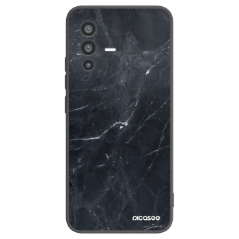 Picasee fekete szilikon tok az alábbi mobiltelefonokra Vivo V23 5G - Black marble