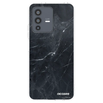 Picasee átlátszó szilikon tok az alábbi mobiltelefonokra Vivo V23 5G - Black marble