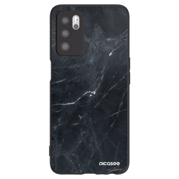 Picasee fekete szilikon tok az alábbi mobiltelefonokra OPPO A16s - Black marble