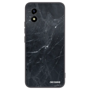 Picasee fekete szilikon tok az alábbi mobiltelefonokra Vivo Y01 - Black marble