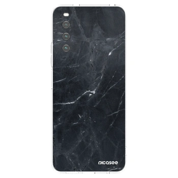 Picasee átlátszó szilikon tok az alábbi mobiltelefonokra Sony Xperia 10 IV 5G - Black marble