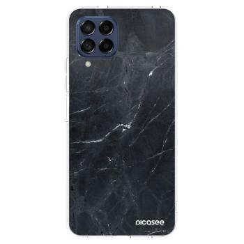 Picasee átlátszó szilikon tok az alábbi mobiltelefonokra Samsung Galaxy M53 5G - Black marble