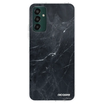 Picasee átlátszó szilikon tok az alábbi mobiltelefonokra Samsung Galaxy M13 M135F - Black marble