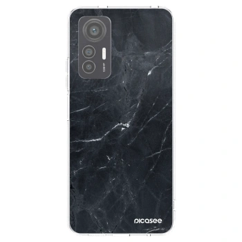 Picasee átlátszó szilikon tok az alábbi mobiltelefonokra Xiaomi 12 Lite - Black marble