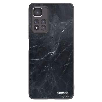 Picasee fekete szilikon tok az alábbi mobiltelefonokra Xiaomi Redmi Note 11 Pro+ 5G - Black marble