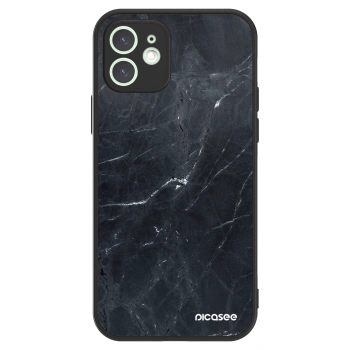 Picasee ULTIMATE CASE MagSafe Apple iPhone 12 - készülékre - Black marble