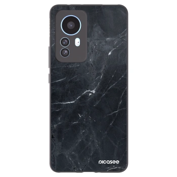 Picasee fekete szilikon tok az alábbi mobiltelefonokra Xiaomi 12T Pro - Black marble