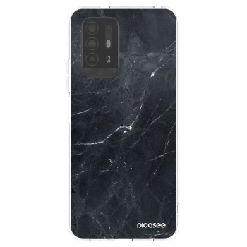 Picasee átlátszó szilikon tok az alábbi mobiltelefonokra OPPO A94 5G - Black marble