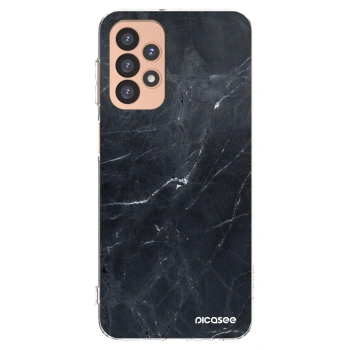 Picasee átlátszó szilikon tok az alábbi mobiltelefonokra Samsung Galaxy A23 A236B 5G - Black marble
