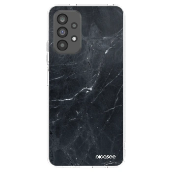 Picasee átlátszó szilikon tok az alábbi mobiltelefonokra Samsung Galaxy A73 5G - Black marble