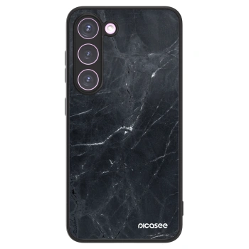 Picasee ULTIMATE CASE Samsung Galaxy S23 5G - készülékre - Black marble