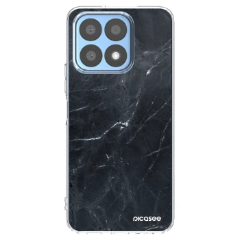 Picasee átlátszó szilikon tok az alábbi mobiltelefonokra Honor X8a - Black marble