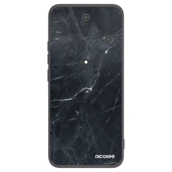 Picasee fekete szilikon tok az alábbi mobiltelefonokra Honor Magic5 Lite 5G - Black marble