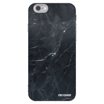 Picasee átlátszó szilikon tok az alábbi mobiltelefonokra Apple iPhone 6/6S - Black marble