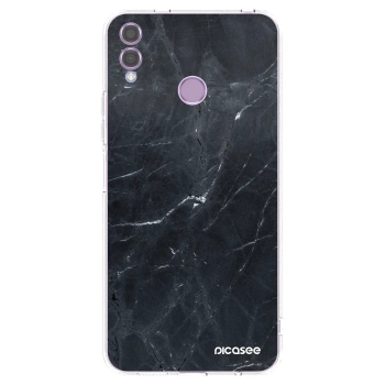 Picasee átlátszó szilikon tok az alábbi mobiltelefonokra Honor 8X - Black marble