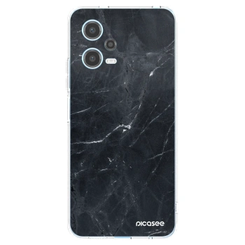 Picasee átlátszó szilikon tok az alábbi mobiltelefonokra Xiaomi Redmi Note 12 5G - Black marble