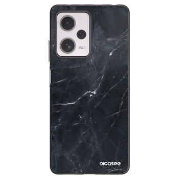 Picasee fekete szilikon tok az alábbi mobiltelefonokra Xiaomi Redmi Note 12 Pro+ 5G - Black marble