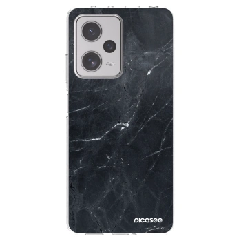 Picasee átlátszó szilikon tok az alábbi mobiltelefonokra Xiaomi Redmi Note 12 Pro+ 5G - Black marble
