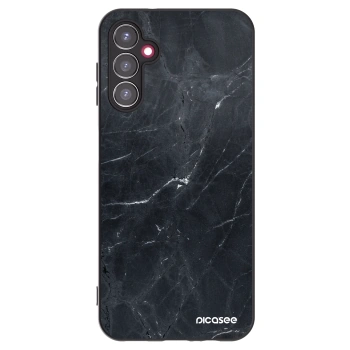 Picasee fekete szilikon tok az alábbi mobiltelefonokra Samsung Galaxy A14 4G A145R - Black marble