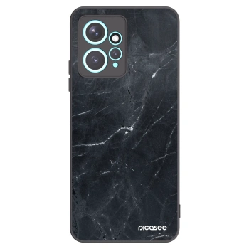 Picasee fekete szilikon tok az alábbi mobiltelefonokra Xiaomi Redmi Note 12 4G - Black marble