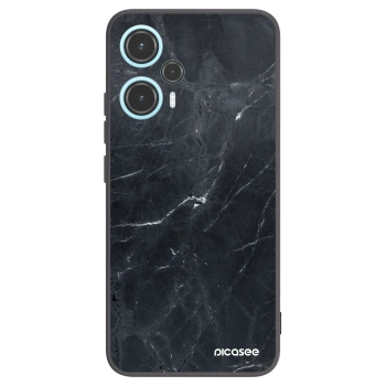 Picasee fekete szilikon tok az alábbi mobiltelefonokra Xiaomi Poco F5 - Black marble