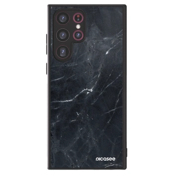 Picasee ULTIMATE CASE PowerShare Samsung Galaxy S22 Ultra 5G - készülékre - Black marble