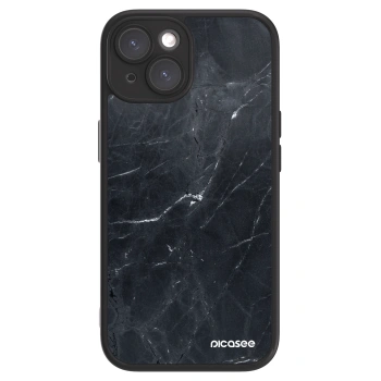 Szilikon tok erre a típusra Apple iPhone 15 - Black marble