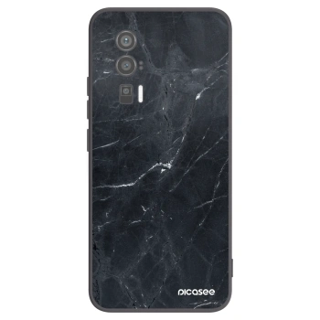 Picasee fekete szilikon tok az alábbi mobiltelefonokra Xiaomi Poco F5 Pro 5G - Black marble