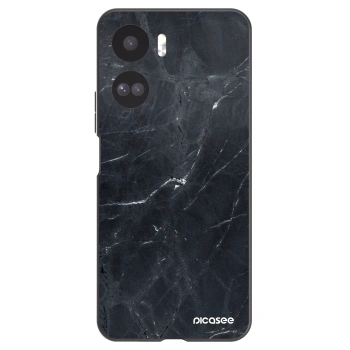 Picasee fekete szilikon tok az alábbi mobiltelefonokra Honor 90 Lite 5G - Black marble