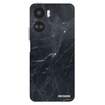 Picasee átlátszó szilikon tok az alábbi mobiltelefonokra Honor 90 Lite 5G - Black marble
